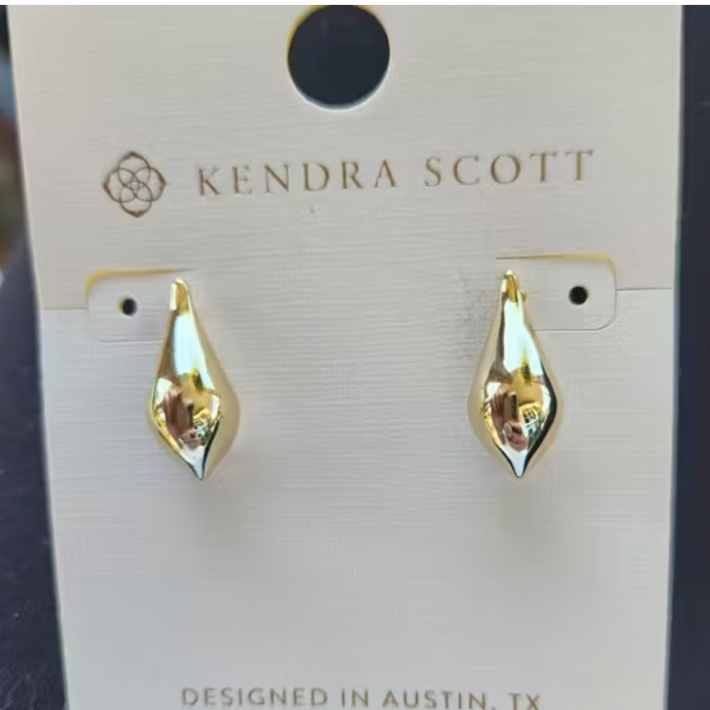 Kendra Scott Gold and Silver Teardrop Earrings
